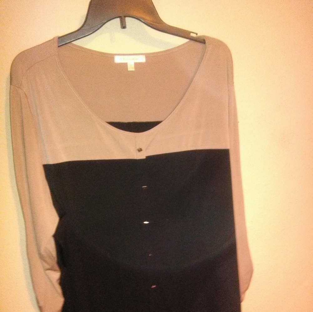 Tan and black beautiful shirt